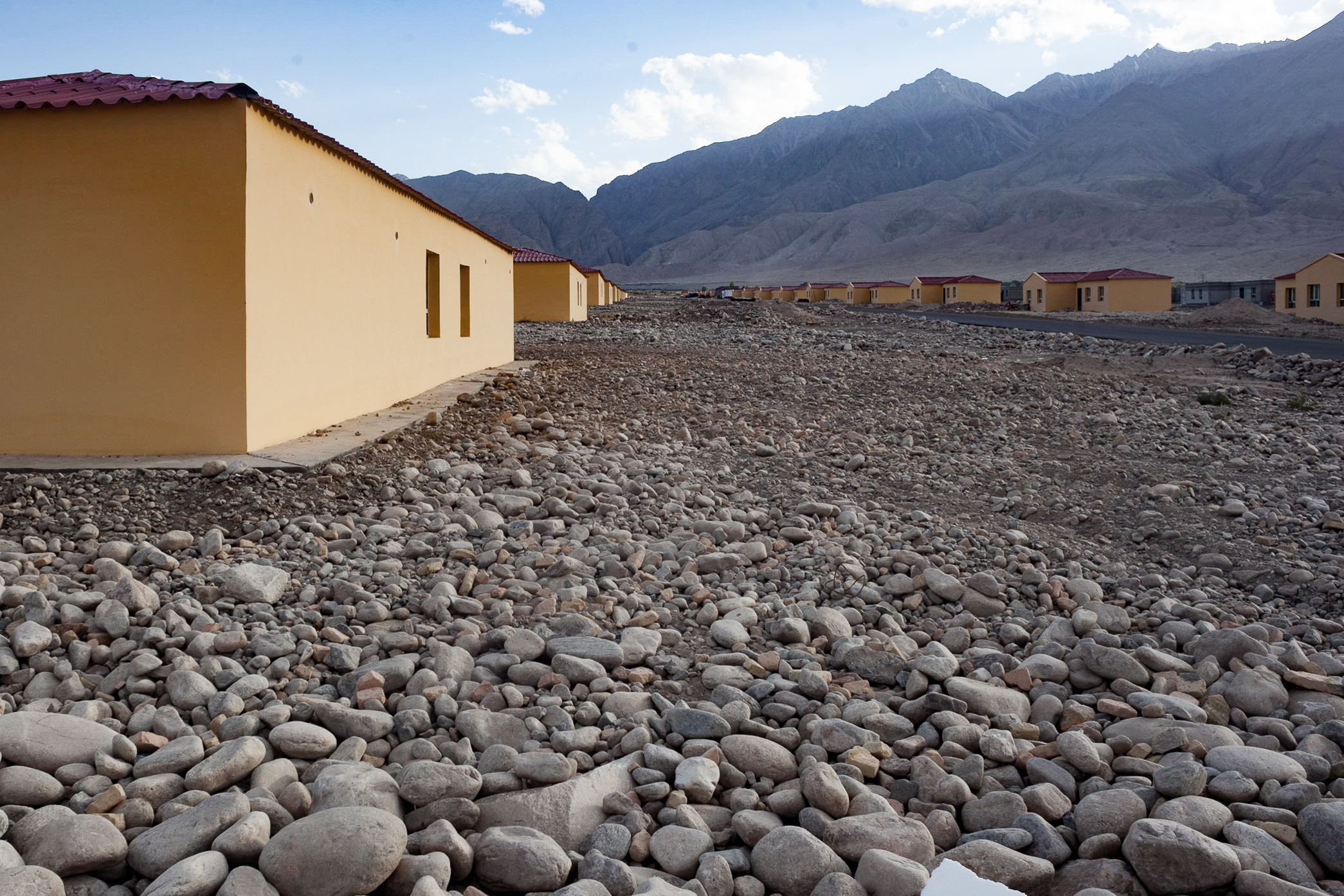 Socialist New Village in Tashkurgan, Xinjiang Province. Photo: Martin Saxer, 2014.
